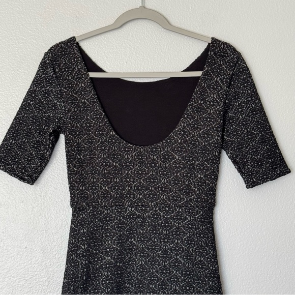 Free People Lady Pucker Scoop Back Dress Bodycon Black Size Small - Picture 8 of 11